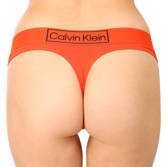 Stringi damskie Calvin Klein pomarańczowe (QF6774E-3CI)