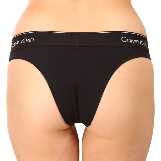 Damskie figi brazylijskie Calvin Klein czarne (QF7114E-UB1)