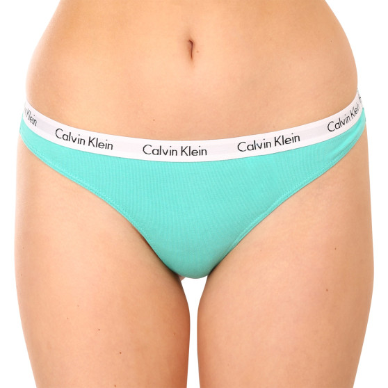 5PACK stringi damskie Calvin Klein wielokolorowe (QD3585E-BNG)