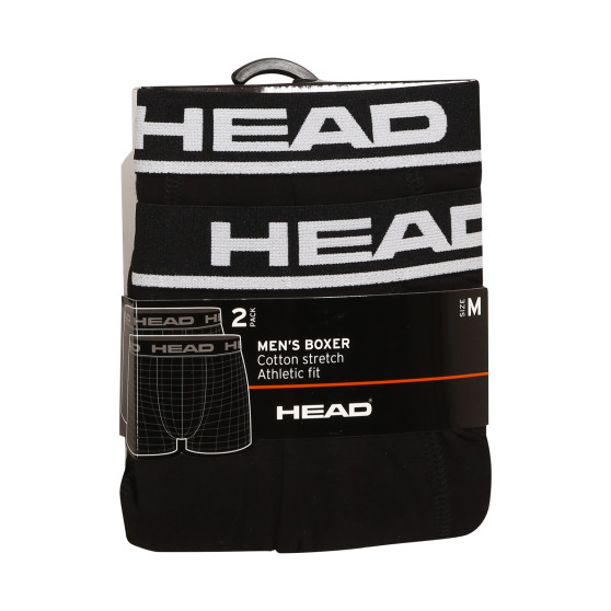 2PACK Bokserki męskie HEAD czarne (701202741 005)