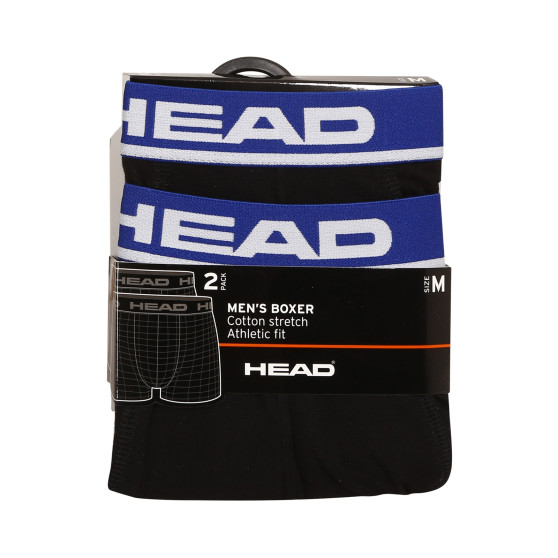 2PACK Bokserki męskie HEAD czarne (701202741 008)