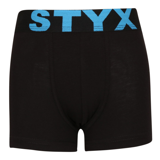 Bokserki dziecięce Styx sportowe elastyczne czarne (GJ961)