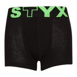 Bokserki dziecięce Styx sportowe elastyczne czarne (GJ962)