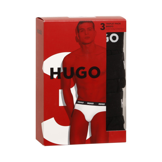 3PACK slipy męskie Hugo Boss czarny (50469763 001)