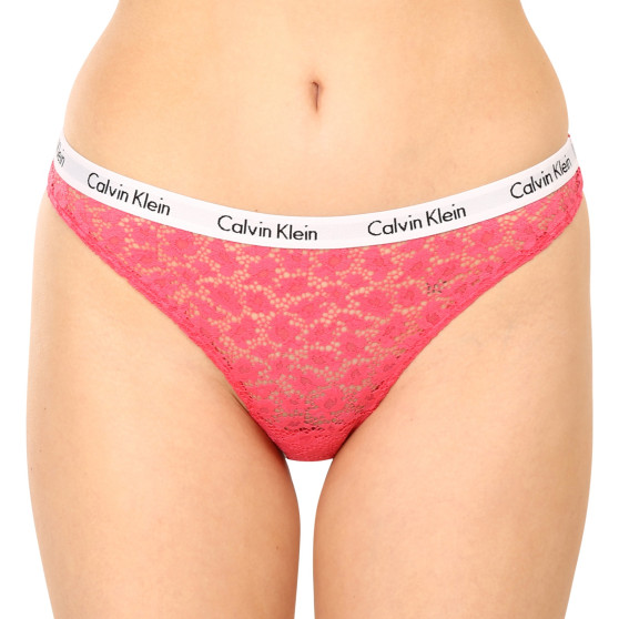 3PACK damskie figi brazylijskie Calvin Klein wielokolorowe (QD3925E-BP3)