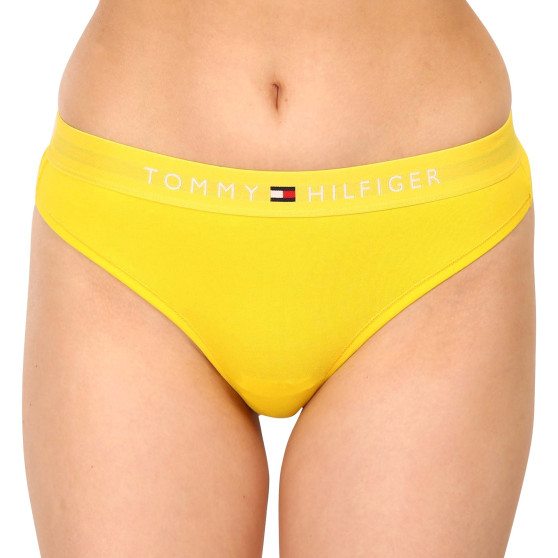 Stringi damskie Tommy Hilfiger żółte (UW0UW04146 ZGS)