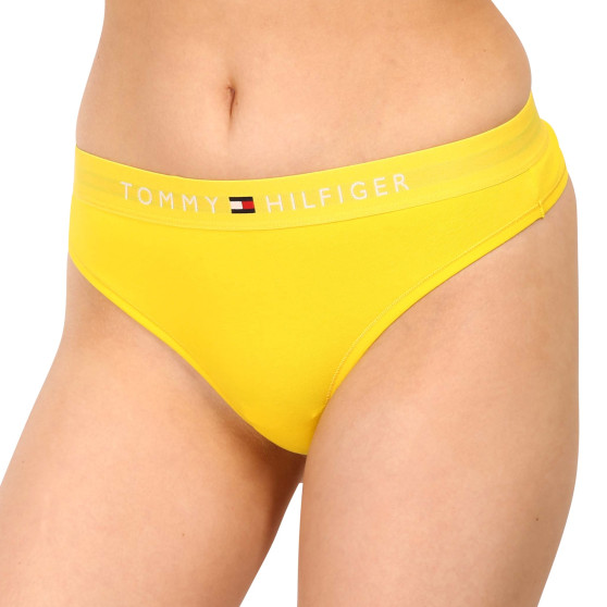 Stringi damskie Tommy Hilfiger żółte (UW0UW04146 ZGS)