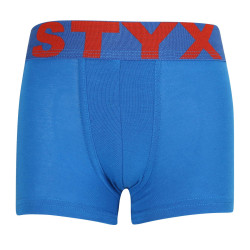 Bokserki dziecięce Styx sportowe elastyczne niebieskie (GJ1167)