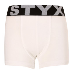 Bokserki dziecięce Styx sportowe elastyczne białe (GJ1061)