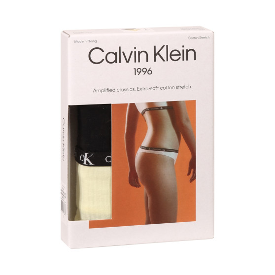 2PACK stringi damskie Calvin Klein wielokolorowe (QD3990E-BP5)