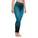 Wesołe legginsy damskie Dedoles fitness Dark Wolf (D-W-AW-LGS-C-RP-1088)