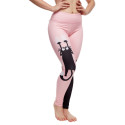 Wesołe legginsy damskie Dedoles fitness Różowe koty (D-W-AW-LGS-C-RP-0079)