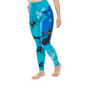 Wesołe legginsy damskie Dedoles sportowe Cat for Happiness (D-W-AW-LGS-C-C-1343)