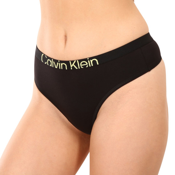 Stringi damskie Calvin Klein czarny (QF7401E-UB1)