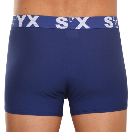 3PACK bokserki męskie Styx sportowe elastyczne ciemnoniebieskie (3G968)