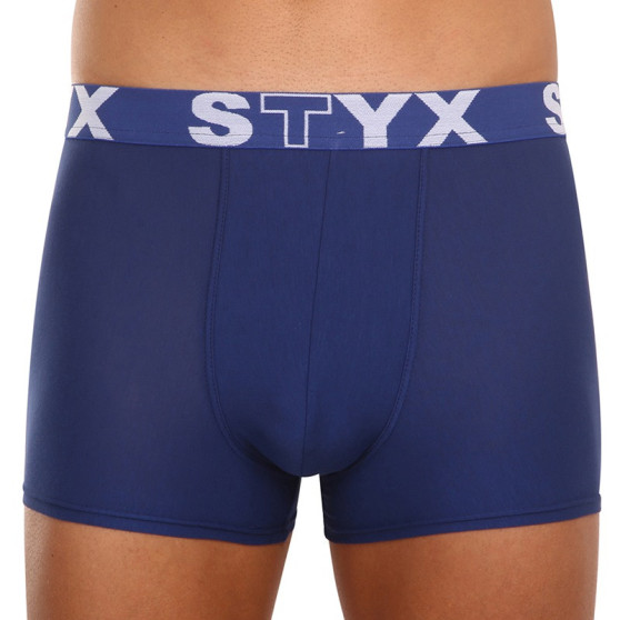3PACK bokserki męskie Styx sportowe elastyczne ciemnoniebieskie (3G968)