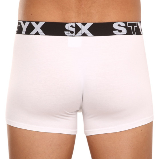 3PACK bokserki męskie Styx sportowe elastyczne białe (3G1061)