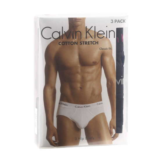 3PACK slipy męskie Calvin Klein czarny (U2661G-H50)