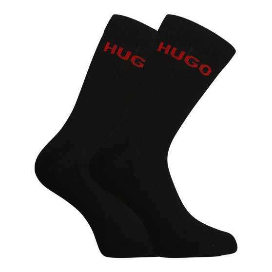 6PACK skarpety HUGO wysokie czarne (50510187 001)
