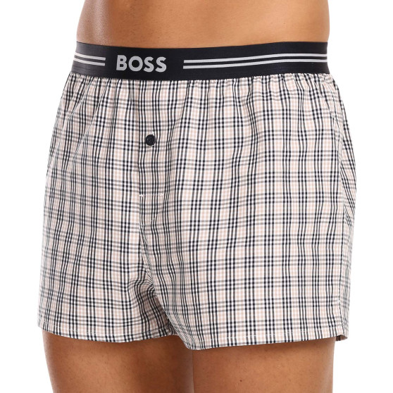 3PACK Bokserki męskieHugo Boss wielokolorowe (50480034 275)