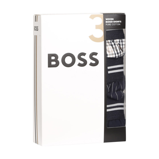 3PACK Bokserki męskieHugo Boss wielokolorowe (50480034 275)