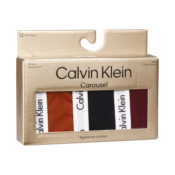 3PACK majtki damskie Calvin Klein wielokolorowe (QD5146E-HVT)