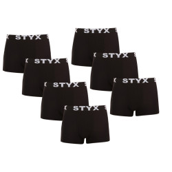 7PACK bokserki męskie Styx sportowe elastyczne czarne (7G960)