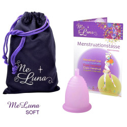 Kubeczek menstruacyjny Me Luna Soft S z kulką różowy (MELU001)