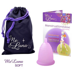 Kubeczek menstruacyjny Me Luna Soft M z kulką różowy (MELU002)