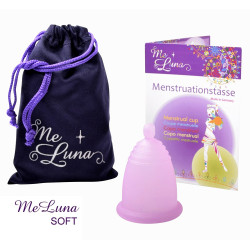 Kubeczek menstruacyjny Me Luna Soft L z kulką różowy (MELU003)