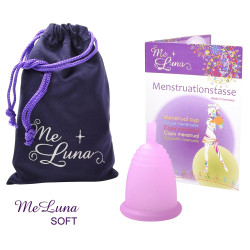 Kubeczek menstruacyjny Me Luna Soft M z łodyżką różowy (MELU019)