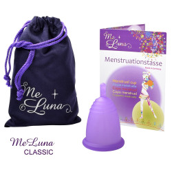 Kubeczek menstruacyjny Me Luna Classic M z łodyżką fioletowy (MELU040)