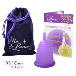 Kubeczek menstruacyjny Me Luna Classic XL z łodyżką fioletowy (MELU042)
