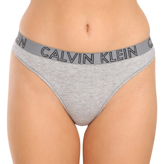 Stringi damskie Calvin Klein szare