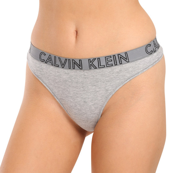 Stringi damskie Calvin Klein szare