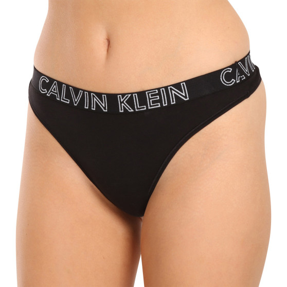 Stringi damskie Calvin Klein czarny (QD3636E-001)