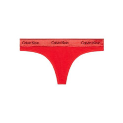 Stringi damskie Calvin Klein ponadwymiarowy czerwone (QF7450E-XAT)