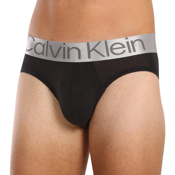 3PACK slipy męskie Calvin Klein czarny (NB3129A-GTB)