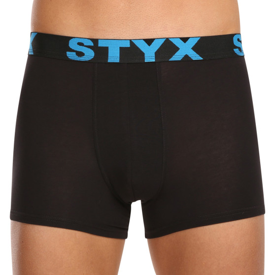 10PACK bokserki męskie Styx sportowe elastyczne czarne (10G9601)
