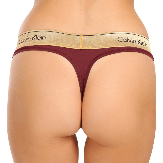 Stringi damskie Calvin Klein czerwone (QF7449E-GEX)