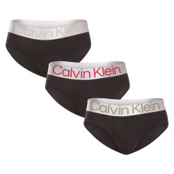 3PACK slipy męskie Calvin Klein czarny (NB3129A-GIW)