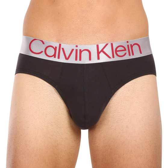 3PACK slipy męskie Calvin Klein czarny (NB3129A-GIW)