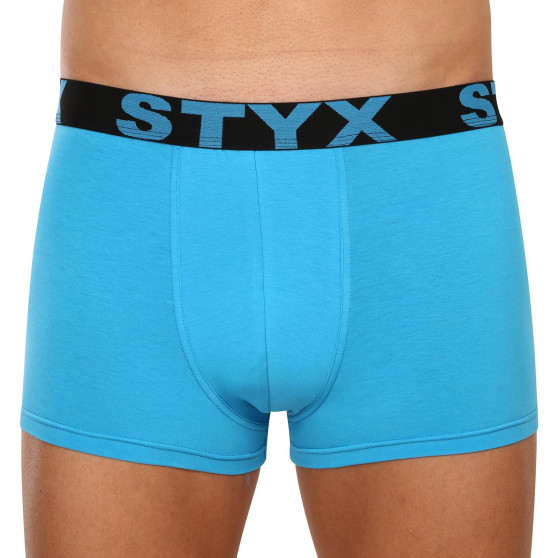 3PACK bokserki męskie Styx sportowe elastyczne jasnoniebieskie (3G1169)
