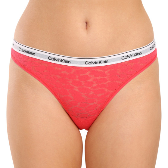 3PACK damskie figi brazylijskie Calvin Klein wielokolorowe (QD5068E-GP6)