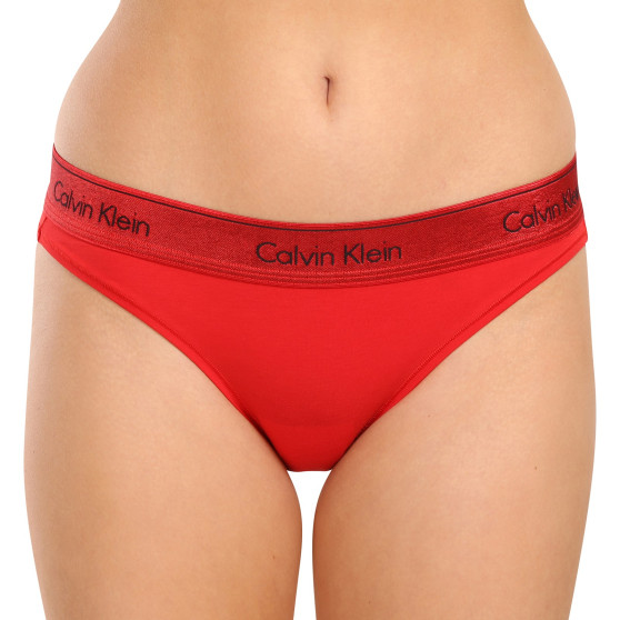 Majtki damskie Calvin Klein czerwony (QF7451E-XAT)