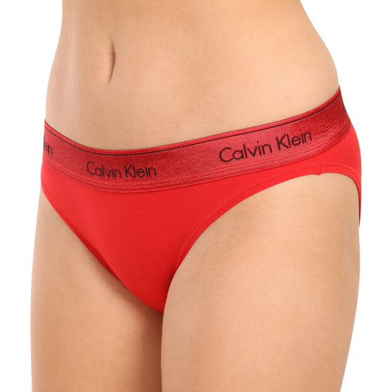Majtki damskie Calvin Klein czerwony (QF7451E-XAT)