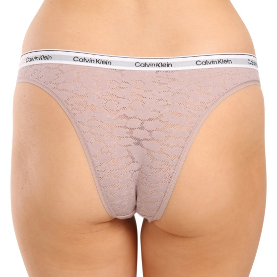3PACK damskie figi brazylijskie Calvin Klein wielokolorowe (QD5068E-GP8)