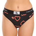 Stringi damskie Calvin Klein czarny (QF7479E-H1R)