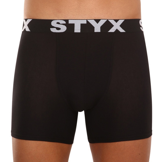 5PACK bokserki męskie Styx długie sportowe elastyczne czarne (5U960)