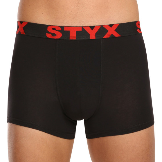 5PACK bokserki męskie Styx sportowe elastyczne czarne (5G9601)